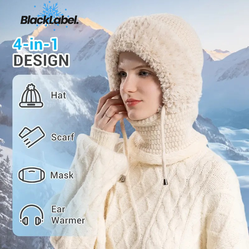 Black Label 4-in-1 Winter Beanie
